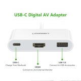 USB Type C 3.1 to USB 3.0 + HDMI Ugreen trắng Gia Bách
