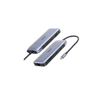 USB type C Bộ chuyển đổi sang 2USB 3.0 HDMI VGA DP RJ45 giga SD&TF nguồn PD Ugreen 70301 CM274 Hàng Chính Hãng
