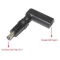 USB Type C PD Power Adapter Converter for Sony VAIO Tap 13 11 SVT1122X9RW SVT1122Y9B SVT11229CKB Laptop Charger