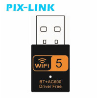 USB WiFi + BLUETOOTH 600Mbps , đầu thu wifi cho pc laptop card mạng wifi LV-UAC 10D PIX-LINK