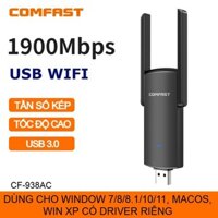 USB WiFi cho PC 1900Mbps COMFAST băng tần kép, thu WiFi cho laptop, máy tính bàn tốc độ cao, không cần cài driver