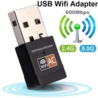 Usb wifi Không Dây 600mbps realtek chipset 2.4g 2.5g usb wifi Bluetooth 5.0 Cho Máy Tính