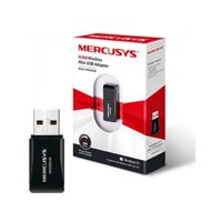 Usb wifi Mercusys 300Mbps tốc độ cao - Usb thu sóng wifi cho laptop PC máy bàn - Mercusys - Hàng chính hãng - MW300UM 300Mbps