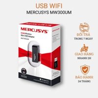 Usb wifi Mercusys chuẩn N 300Mbps USB adapter MW300UM thu wifi cho pc laptop chính hãng-ZTech