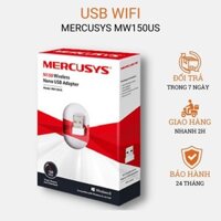 Usb wifi Mercusys thu wifi cho pc laptop,usb thu wifi nano N150 MW150US chính hãng bảo hành 24 tháng-ZTech