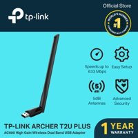USB WiFi TP LINK 600Mbps tốc độ cao - Usb thu sóng WiFi 5Ghz Laptop PC máy bàn - TPLink t2u plus