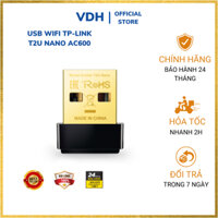 Usb wifi Tp link T2U Nano băng tần kép chuẩn AC  Archer AC600 thu wifi không dây cho máy tính pc laptop chính hãng