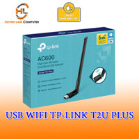 USB Wifi Tplink T2U Plus anten AC600 Archer Wireless High Speed 5Ghz - Hàng chính hãng