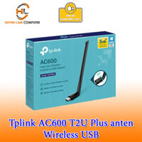 USB Wifi Tplink T2U Plus anten AC600 Archer Wireless High Speed 5Ghz - Hàng chính hãng