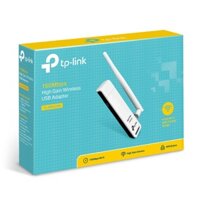 USB Wireless thu sóng WiFi Tplink WN 722N chuẩn N 1 Anten tốc độ 150Mbps