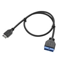 USB3.1 Type-E Male to USB3.0 IDC 20Pin Female Extension Cable Cord for ASUS