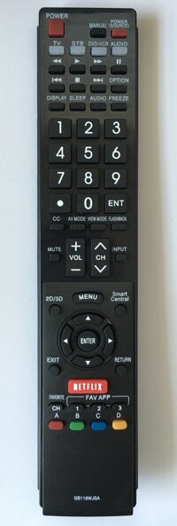 USBRMT New Sharp Replacement TV Remote GB118WJSA for Sharp AQUOS TV GA935WJSA GA890WJSA GB004WJSA GB005WJSA GB105WJSA