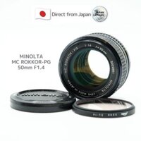 [Used in Japan] " Vintage Lens " Minolta MC ROKKOR-PG  50mm f/1.4 Japan