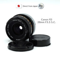 [Used in Japan] " Vintage Lens " Canon FD 28mm f/3.5 S.C. Released in 1973 Japan