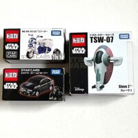 USED TOMICA “STAR WARS Theme Cars” 3-Piece Set, R2-D2 SCOOTER, SHADOW STORMTROOPER, Slave I Boba Fett Starship [ Direct from Japan ]