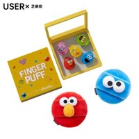 USER Sesame Street đồng thương hiệu máy làm bánh mì đệm không khí bông đánh phấn dạng lỏng bột dạng lỏng nền xốp bông phấn