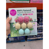 [US]Set son dưỡng hình trứng EOS Natural Organic hàng Mỹ