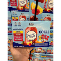 [US]thùng 60 gói bột pha nước trái cây Crystal Light dành cho người ăn kiêng hàng Mỹ