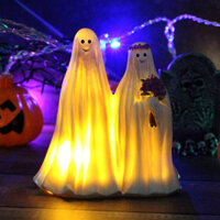 {Ustuttg} Đồ trang trí ma quái Halloween Ghost Figurine Ma quái Cô dâu chú rể Đèn ngủ cho trang trí Halloween Trang trí ngoài trời trong nhà