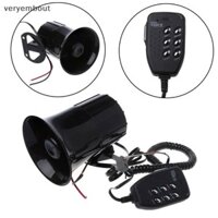 Ut 6 tone 120DB Báo động cảnh báo ô tô lớn Megaphone Air Horn Cảnh sát còi báo động Loa lớn 12V 100W Nhiều tông màu Claxon Sừng xe hơi n