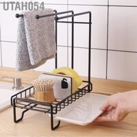 Utah054 Món Ăn Vải Móc Treo Miếng Bọt Biển Giá Đỡ Có Thể Tháo Rời Khay Tiết Kiệm Không Gian Bồn Rửa Áo Giá Gác Thoát Nước Cho Gia Đình