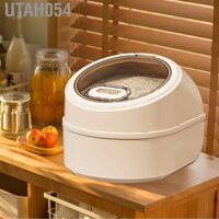 Utah054 Thùng đựng gạo chống ẩm 11lb có cốc đo lường cho nhà bếp