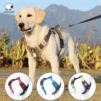 Utenew Big Dog Harness Phản quang mềm Đi bộ ngoài trời Kiểm soát dễ dàng Phụ kiện chó an toàn