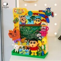 Utenew Doremon Xếp Hình Gạch, Đồ Chơi Mô Hình Anime Ngoại Vi Crayon Shin-Chan Khối Xây Dựng, Tủ Lạnh Hoạt Hình Tủ Lạnh Doremon Khung Hình Dành Cho Trẻ Em