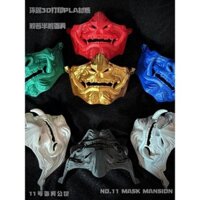 Ưu đãi đặc biệt 2025 mới~[In 3D thân thiện với môi trường] Mặt nạ Prajna cho Halloween của người nổi tiếng Internet, trang phục cosplay nửa mặt, trang phục samurai cyberpunk, đạo cụ biểu diễn sân khấu