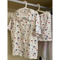 Ưu đãi đặc biệt Bộ đồ ngủ dễ thương F&X, bộ đồ ngủ Hello Kitty cho phụ nữ, mùa hè mới, tay ngắn, phong cách Nhật Bản, đồ mặc ở nhà dễ thương, bộ hai mảnh