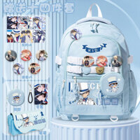 [Ưu đãi đặc biệt] [Bộ sưu tập người 1756] Túi đi học cùng phong cách Conan Ai Haiyuan Ba lô hàng hóa dành cho nữ sinh Ánh sáng Ba lô trẻ em dung tích lớn Quà tặng học sinh cho bạn bè