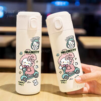 ✨Ưu đãi đặc biệt cho sự kiện✨Bình nước dung tích lớn hello Kitty Bình giữ nhiệt Inox 304 Bình nước uống trực tiếp chống rơi cho khuôn viên văn phòng gia đình cầm tay
