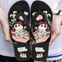 [Ưu đãi đặc biệt] Crayon Shin-Chan Flip-Flops Nam Nữ Phim Hoạt Hình Độc Đáo Trong Nhà Chống Trơn Trượt Hợp Thời Trang Phiên Bản Hàn Quốc Dép Dép Sinh Viên Cuộc Sống Gia Đình Học Sinh Tắt