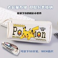 [Ưu đãi đặc biệt của cả cửa hàng] Hộp đựng bút chì Pikachu Dung tích lớn Học sinh tiểu học Bé trai Phim hoạt hình ba chiều chống nước Văn phòng phẩm