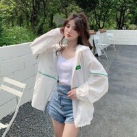 [Ưu đãi đặc biệt giải phóng mặt bằng] Quần áo chống nắng lụa băng mỏng mùa hè dành cho nữ 2025 Phong cách mới dáng rộng siêu mỏng Áo khoác trùm đầu chống tia cực tím thông thường dành cho sinh viên