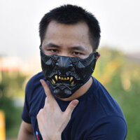 Ưu đãi đặc biệt năm 2025 Mới~Mặt nạ ma Halloween Đảo bóng tối của linh hồn Mặt nạ nửa mặt latex Prajna cho nam nữ