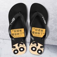 [Ưu đãi đặc biệt] Phim hoạt hình Anime Flip-Flops Nam Nữ Crayon Shin-Chan Nhà hàng ngày Chống trượt Flip-Flops Cặp đôi mùa hè Stu