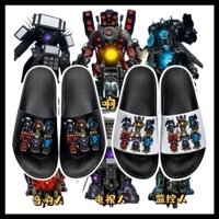 [Ưu đãi đặc biệt] Phong cách mới Titan Màn hình TV Man Audio Man Dép trẻ em Hoạt hình mùa hè Đế mềm chống trượt cho bé trai Dép xỏ ngón Tiệc sinh viên Công nhân văn phòng Trường học