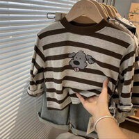 [Ưu đãi đặc biệt Sản phẩm mới] Áo thun dài tay mùa thu cho bé trai Phong cách mới Phiên bản Hàn Quốc Phim hoạt hình đẹp trai mọi trận đấu Lo