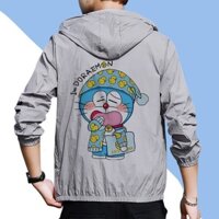 [Ưu đãi đặc biệt thanh lý] Quần áo chống nắng Doremon đồng thương hiệu Doremon Tinkerbell Cat Hàng hóa sáng tạo Vui nhộn hai chiều nam nữ Áo khoác quần áo dự tiệc sinh viên Đi chơi Quà tặng du lịch
