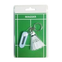 Ưu đãi đặc biệt Tiểu thuyết [Hổ béo] Cầu lông + Kéo Mặt dây chuyền hai trong một Kéo dây cầu lông di động Mô hình cầu lông mini