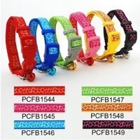 Ưu đãi đặc biệt Vòng cổ cho chó cưng 1.5cm mẫu hươu cao cổ dây đeo cổ ren khóa 9 miếng/đóng gói