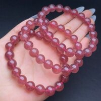 Ưu đãi đặc biệt Vòng tay pha lê dâu tây tự nhiên cao cấp Vòng tay pha lê dâu Vòng tay may mắn Vòng tay may mắn Vòng tay năng lượng Vòng tay nữ Vòng tay quà tặng nữ