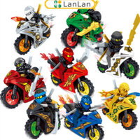 [Ưu đãi độc quyền] 8 chiếc 31050 Ninjago Mini Hình Khối Xây Dựng Đồ Chơi Nhân Vật Anime Khối Lắp Ráp Xe Máy