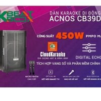 [Ưu Đãi] [Freeship] Loa kéo bluetooth Dàn Karaoke di động ACNOS CB39D - kèm 2mic không dây công suất lớn bluetooth 5.0