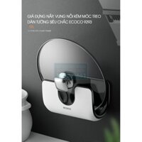 [Ưu đãi] Giá Đựng Nắp, Vung Nồi Kèm Móc Treo dán tường siêu chắc Ecoco