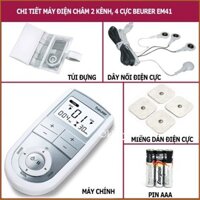 (Ưu Đãi Giá Sốc) Sản phẩm Máy điện châm 2 kênh và 4 điện cực Beurer EM41