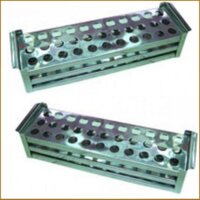 (Ưu Đãi Giá Sốc)Giá inox để ống nghiệm kích thước 20x20 ống