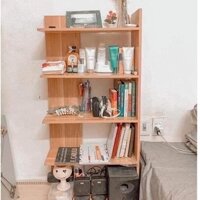 [Ưu đãi] GIAO HỎA TỐC - Kệ sách gỗ 5 tầng - kệ góc tường đa dụng - gỗ MDF