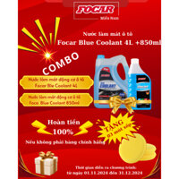 ƯU ĐÃI KHỦNG, mua Combo 01 can nước làm mát Focar Blue Coolant 4L +  01 can nước làm mát Focar Blu Cooland 850L